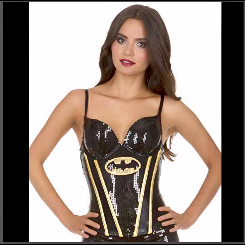 DC COMICS BATMAN SEQUIN CORSET - Picture 3 of 8